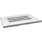 Ekena Millwork Vertical Surface Mount PVC Gable Vent: Functional, w/ 3-1/2"W x 1"P Standard Frame, 20"W x 14"H GVPVE20X1401SF - alternate 4